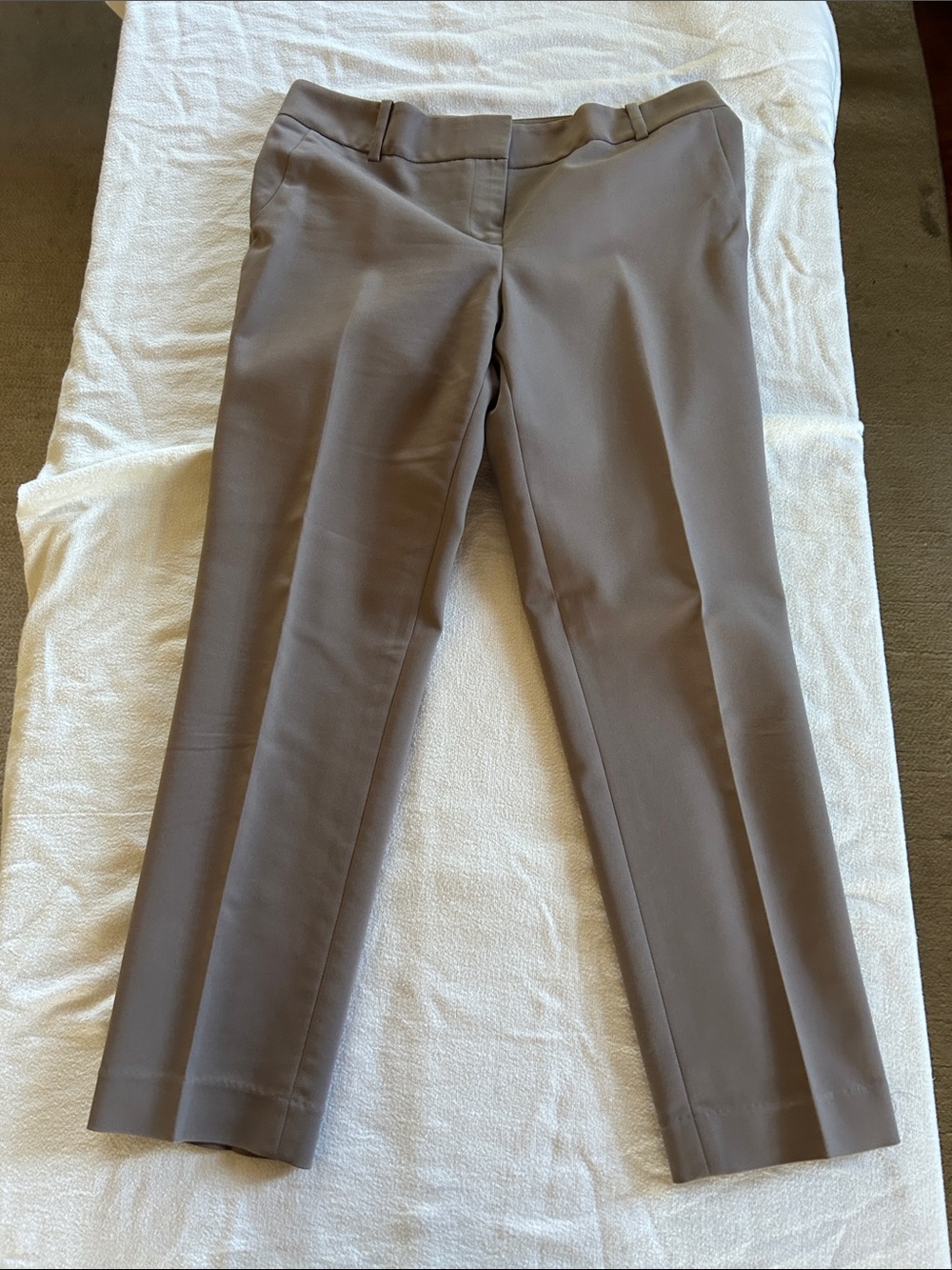 Chaus Taupe Straight-Leg Dress Trousers